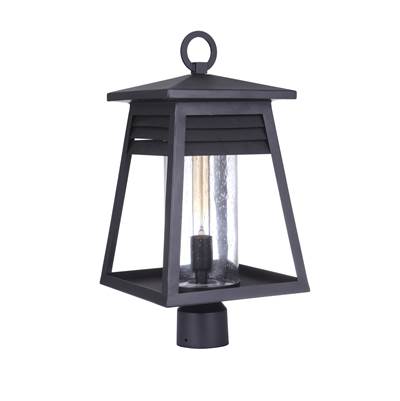 Craftmade Becca Post Mount - 1-Light - Large in Textured Black