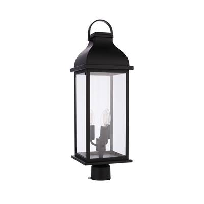 Craftmade Bent Tree 3-Light Post Mount in Midnight
