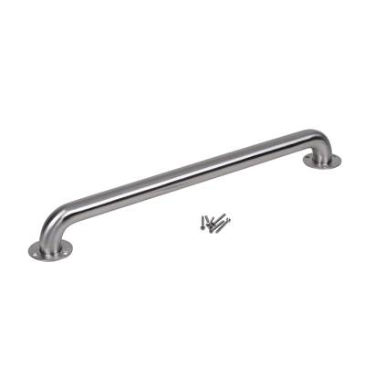 Dearborn Brass Grab Bar - 1-1/2 x 24 - Exposed Flange in Stainless Steel