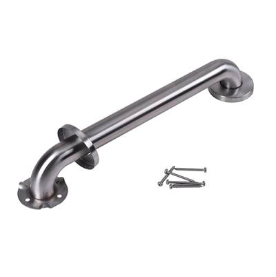 Dearborn Brass 16" Grab Bar - 1-1/2" Diameter - Concealed Flange in Stainless Steel