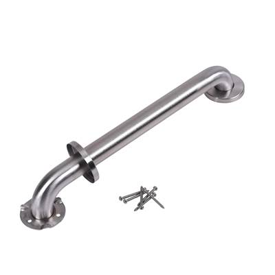 Dearborn Brass 18" Grab Bar - 1-1/2" Diameter - Concealed Flange Peened in Stainless Steel