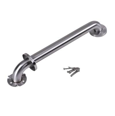 Dearborn Brass 18" Grab Bar - 1-1/2" Diameter - Concealed Flange in Stainless Steel