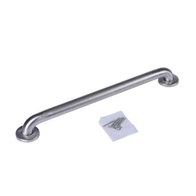 Dearborn Brass 24" Grab Bar - 1-1/2" Diameter - Concealed Flange Peened in Stainless Steel