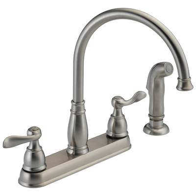 Delta Faucet Windemere Two Handle Kitchen Faucet - Stainless