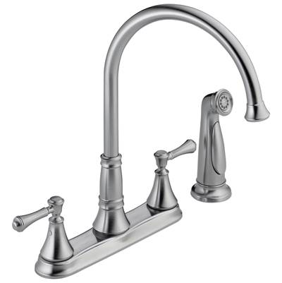 CassidyE Two Handle Kitchen Faucet with Spray