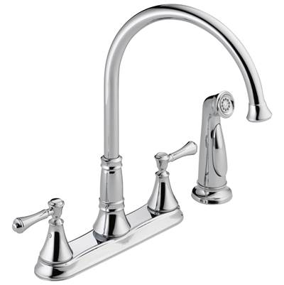 CassidyE Two Handle Kitchen Faucet with Spray