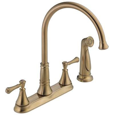 CassidyE Two Handle Kitchen Faucet with Spray
