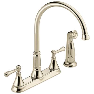 CassidyE Two Handle Kitchen Faucet with Spray