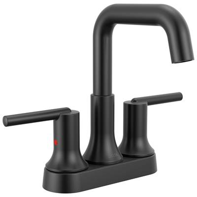 Delta Faucet Trinsic Centerset Bathroom Faucet - Matte Black