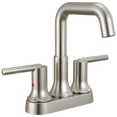 Delta Faucet Trinsic Centerset Bathroom Faucet - Stainless
