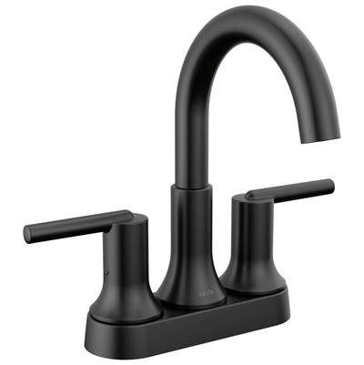 Delta Faucet Trinsic Two Handle Centerset Bathroom Faucet - Matte Black