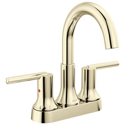 Delta Faucet Trinsic Centerset Bathroom Faucet - Polished Nickel