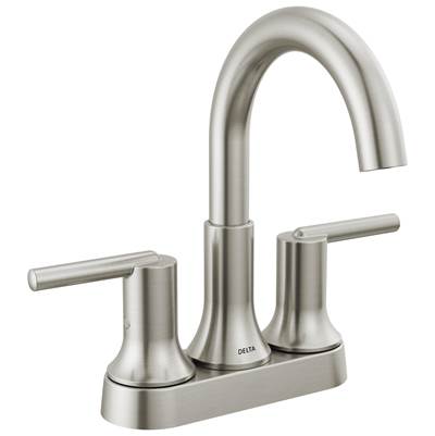 Delta Faucet Trinsic Two Handle Centerset Bathroom Faucet - Stainless