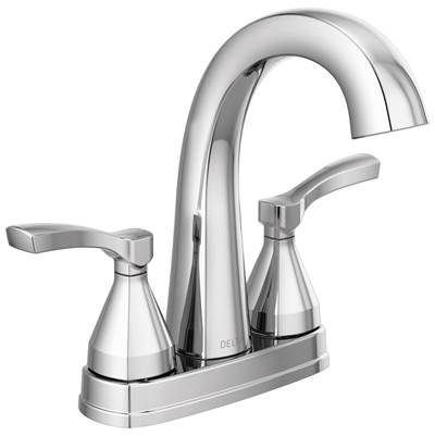 Delta Faucet Stryke Two Handle Centerset Bathroom Faucet - Lumicoat Chrome