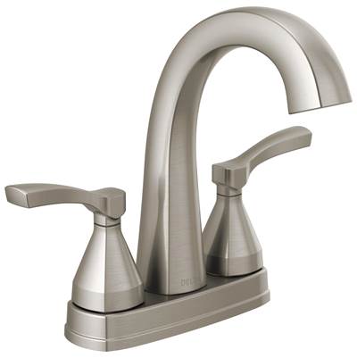 Delta Faucet Stryke Two Handle Centerset Bathroom Faucet - Lumicoat Stainless