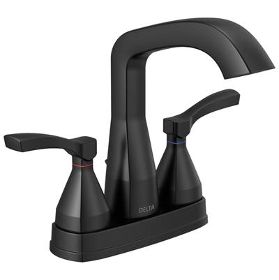 Delta Faucet Stryke Centerset Faucet - Matte Black