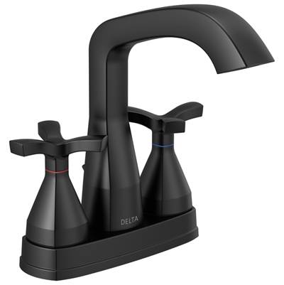 Delta Faucet Stryke Centerset Faucet - Matte Black