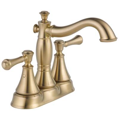 CassidyE Two Handle Centerset Bathroom Faucet - Metal Pop-Up