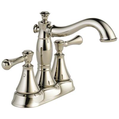 CassidyE Two Handle Centerset Bathroom Faucet - Metal Pop-Up