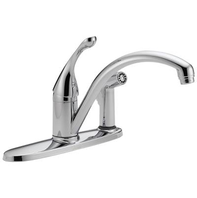 CollinsE Single Handle Kitchen Faucet with Integral Spray