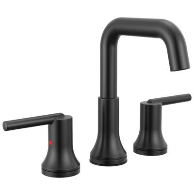 Delta Faucet Trinsic Two Handle Widespread Bathroom Faucet - Matte Black