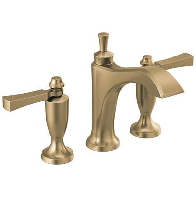DorvalE Two Handle Widespread Bathroom Faucet - Champagne Bronze