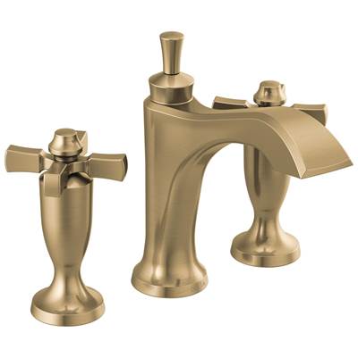 DorvalE Two Handle Widespread Bathroom Faucet - Champagne Bronze