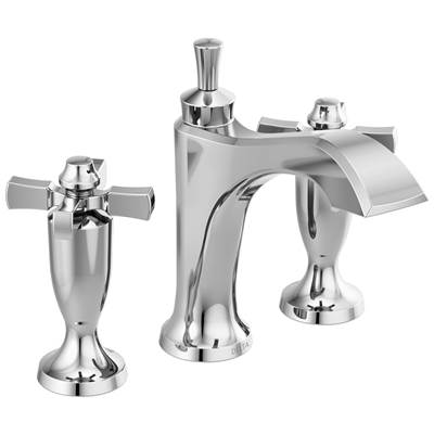 DorvalE Two Handle Widespread Bathroom Faucet - Chrome