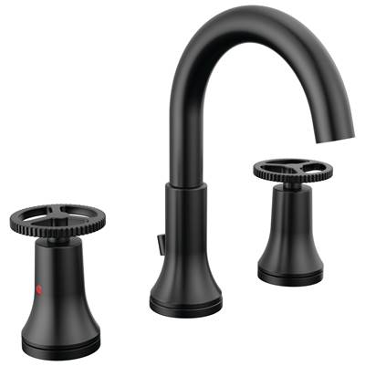 Delta Faucet Trinsic Two Handle Widespread Bathroom Faucet - Matte Black