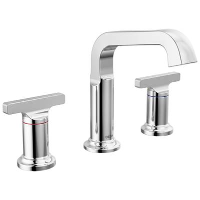Delta Faucet Tetrae Two Handle Widespread Bathroom Faucet - Lumicoat Chrome