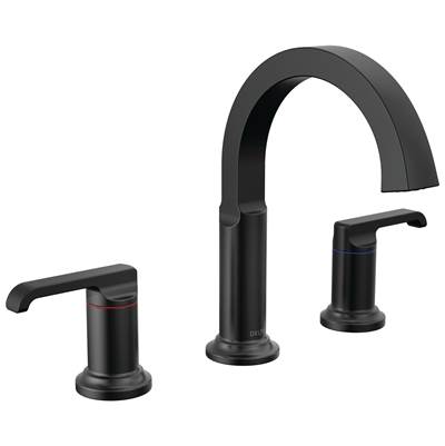 Delta Faucet Tetrae Two Handle Widespread Bathroom Faucet - Matte Black