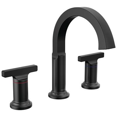 Delta Faucet Tetrae Two Handle Widespread Bathroom Faucet - Matte Black