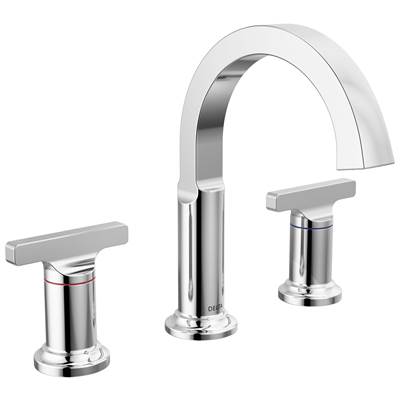 Delta Faucet Tetrae Two Handle Widespread Bathroom Faucet - Lumicoat Chrome