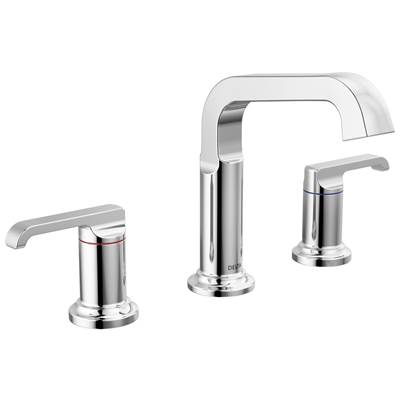 Delta Faucet Tetrae Two Handle Widespread Bathroom Faucet - Lumicoat - Chrome