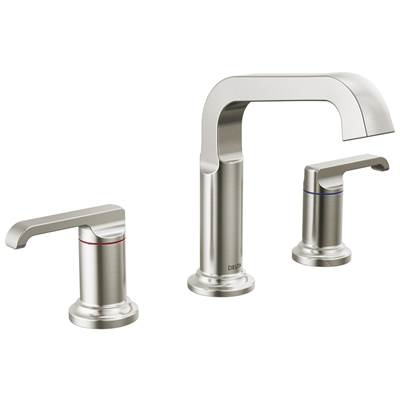 Delta Faucet Tetrae Two Handle Widespread Bathroom Faucet - Lumicoat - Stainless