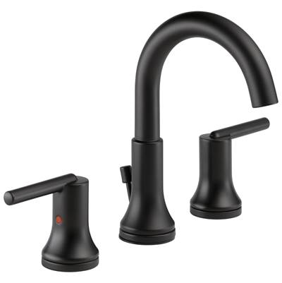 Delta Faucet Trinsic Two Handle Widespread Bathroom Faucet - Matte Black
