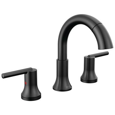 Delta Faucet Trinsic Two Handle Widespread Pull Down Bathroom Faucet - Matte Black