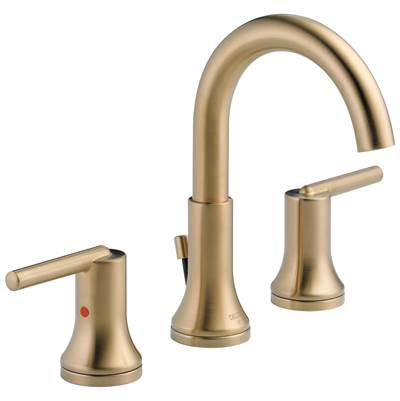 Delta Faucet Trinsic Two Handle Widespread Bathroom Faucet - Champagne Bronze