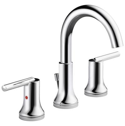 Delta Faucet Trinsic Two Handle Widespread Bathroom Faucet - Chrome
