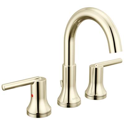 Delta Faucet Trinsic Two Handle Widespread Bathroom Faucet - Polished Nickel