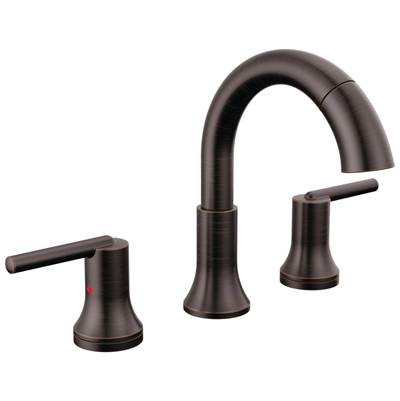 Delta Faucet Trinsic Two Handle Widespread Pull Down Bathroom Faucet - Venetian Bronze