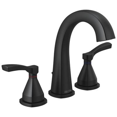 Delta Faucet Stryke Widespread Faucet - - Matte Black