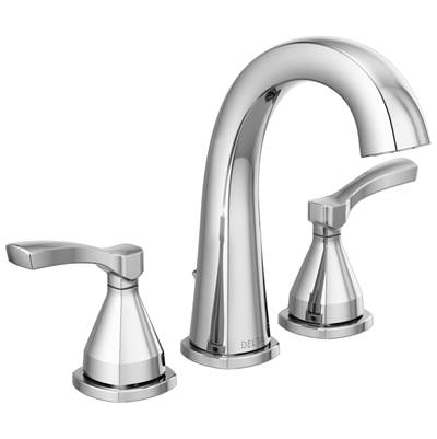 Delta Faucet Stryke Two Handle Widespread Bathroom Faucet - Lumicoat - Chrome