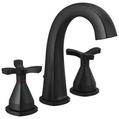 Delta Faucet Stryke Widespread Faucet - - Matte Black
