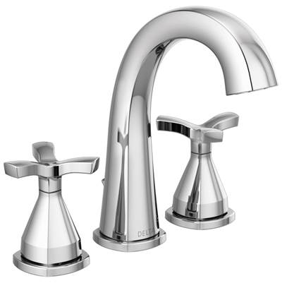 Delta Faucet Stryke Two Handle Widespread Bathroom Faucet - Lumicoat - Chrome