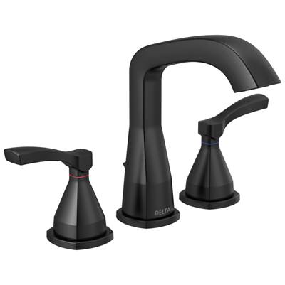 Delta Faucet Stryke Widespread Faucet - - Matte Black