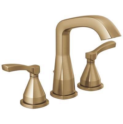 Delta Faucet Stryke Two Handle Widespread Bathroom Faucet With Pop-up Drain - Lumicoat Champagne ...