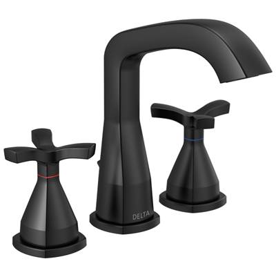 Delta Faucet Stryke Widespread Faucet - - Matte Black