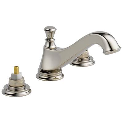 CassidyE Two Handle Widespread Bathroom Faucet - Low Arc Spout - Less Handles