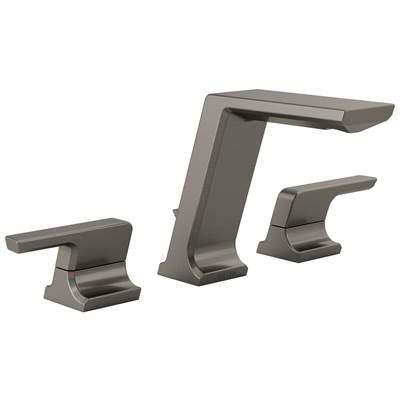 Delta Faucet Pivotale Two Handle Widespread Bathroom Faucet - Lumicoat Black - Stainless